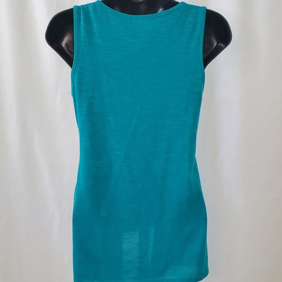 2 in 1 Teal Cardigan with built in Black Camisole - Picture 4 of 10